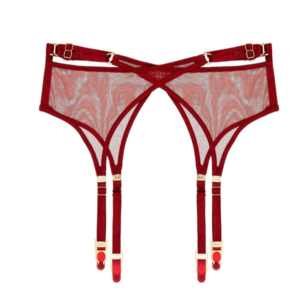 Iconic Bordelle Scarlet Garter NWOT